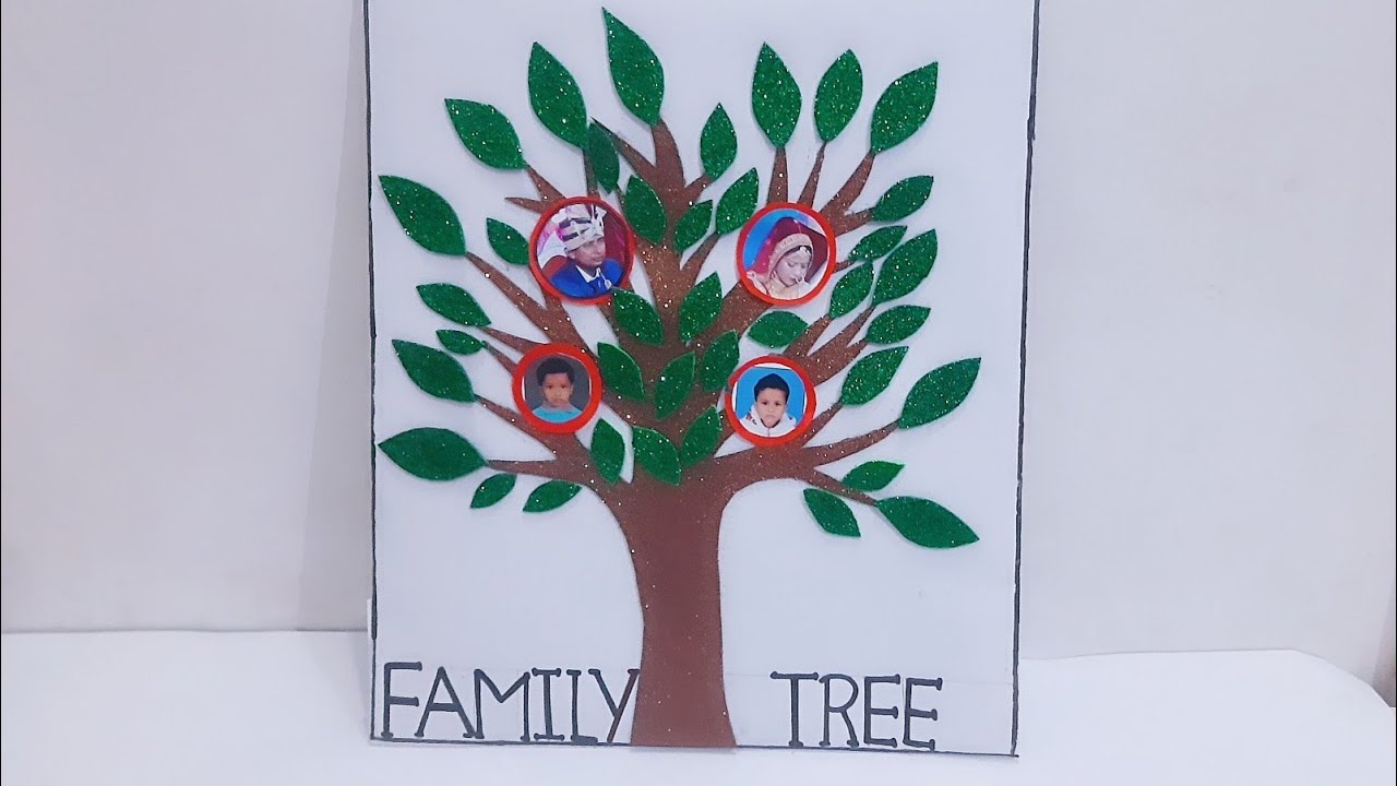 Family tree for kids project/How to make family tree by using ...