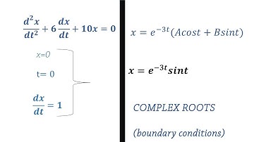SECOND ORDER homogeneous Linear Differential equation with COMPLEX ROOTS  by Martin Ashaba