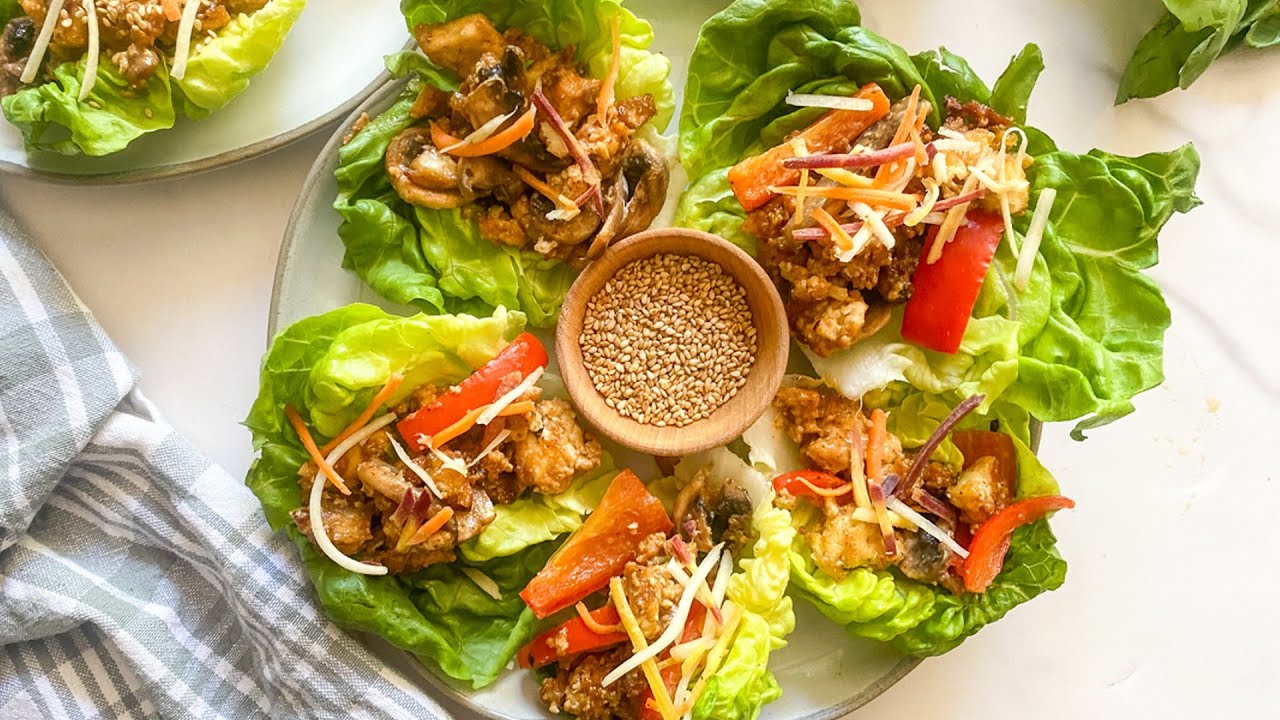 Thai Crispy Tofu Lettuce Wraps Recipe YouTube