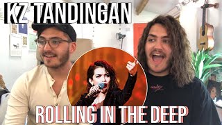 Download lagu Twin Musicians REACT - KZ Tandingan - Rolling In The Deep (The Singer)