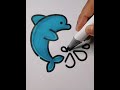 🎧 Hear the smooth marker sounds &amp; dive into calm 🐬💙#ColouringASMR #ChillColour #MarkerASMR