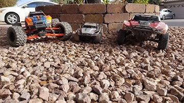 Thanksgiving RC Bash with my boys!!  Traxxas Maxx, Mini Slash, and 2wd Slash