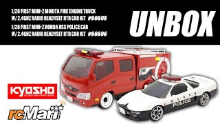 Kyosho First Mini Z NSX Police Car and Fire Engine Truck Unboxed!