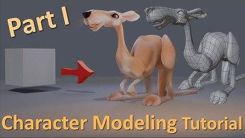How to boxmodel a Kangaroo - Stylized Character Tutorial Part1  #modelingtutorial