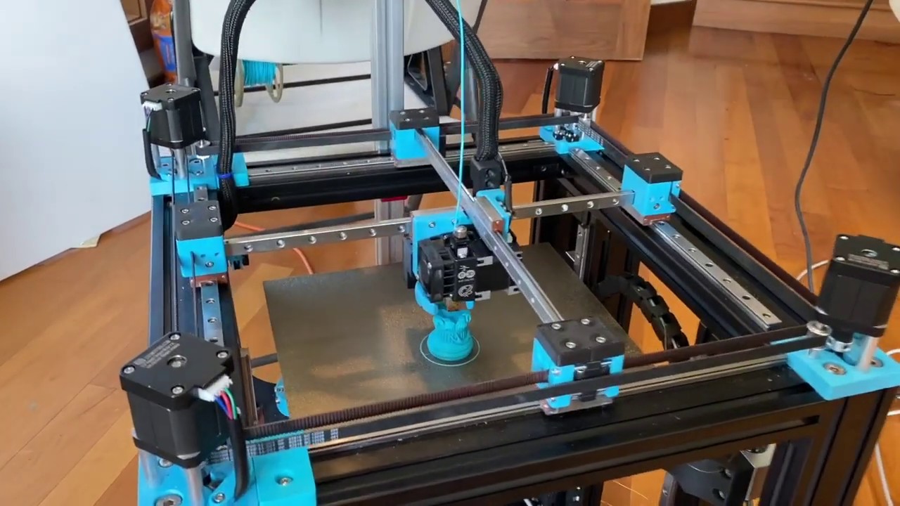 bestøve Bliv klar Kilauea Mountain CroXY Crossed Gantry 3D Printer - YouTube