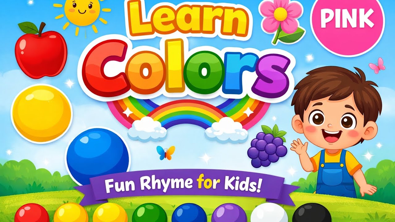 Colors Song for Kids 🌈 | Learn Colors with Fun Rhyme | Nursery & KG ...