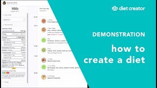 Demo 1 of the new version of Diet Creator software screenshot 2