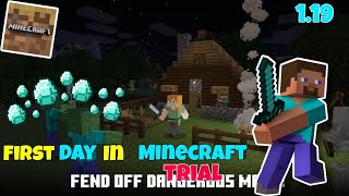 Minecraft Trial Survival Gameplay Part 1 Sereis Minecraft Trial