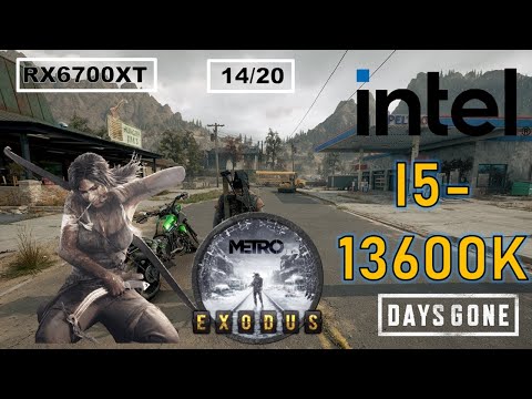 13600k benchmark games intel i5 Borderland 3, Metro Exodus, Red dead redemption 2