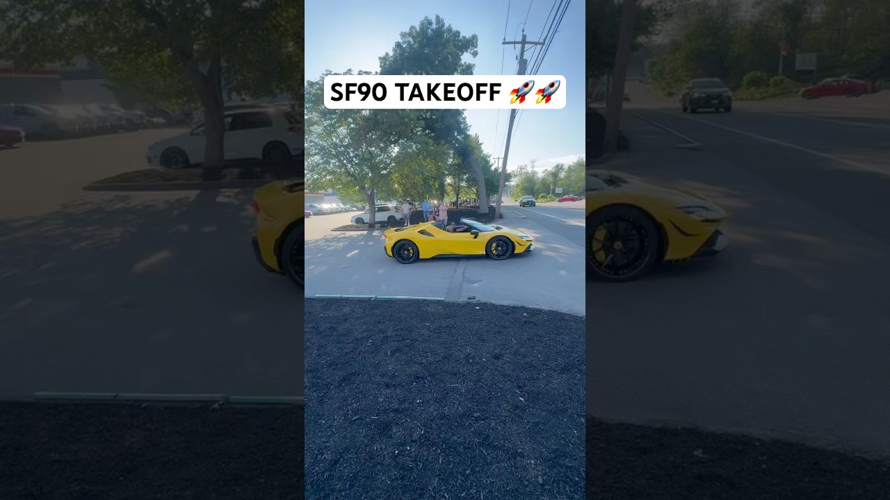 Ferrari SF90 Launch & Acceleration