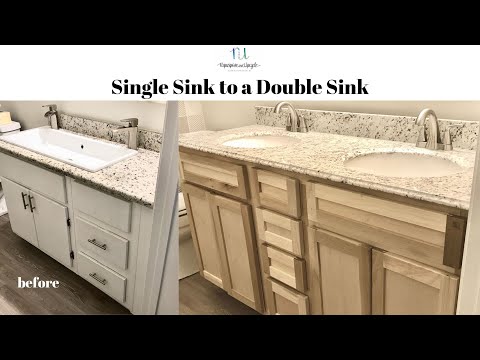 How we easily converted a single sink to a double sink