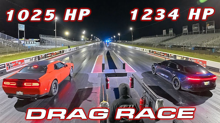 Demon 170 vs Lucid Sapphire 1/4 Mile Drag Race