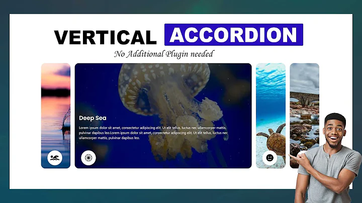 Vertical ACCORDION Card Slider Like a Pro | Elementor Page Builder Tutorials