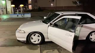 EOTTRACINGTEAM walk around of my 1995 escort gt after I cleaned 🧼 her up 😎