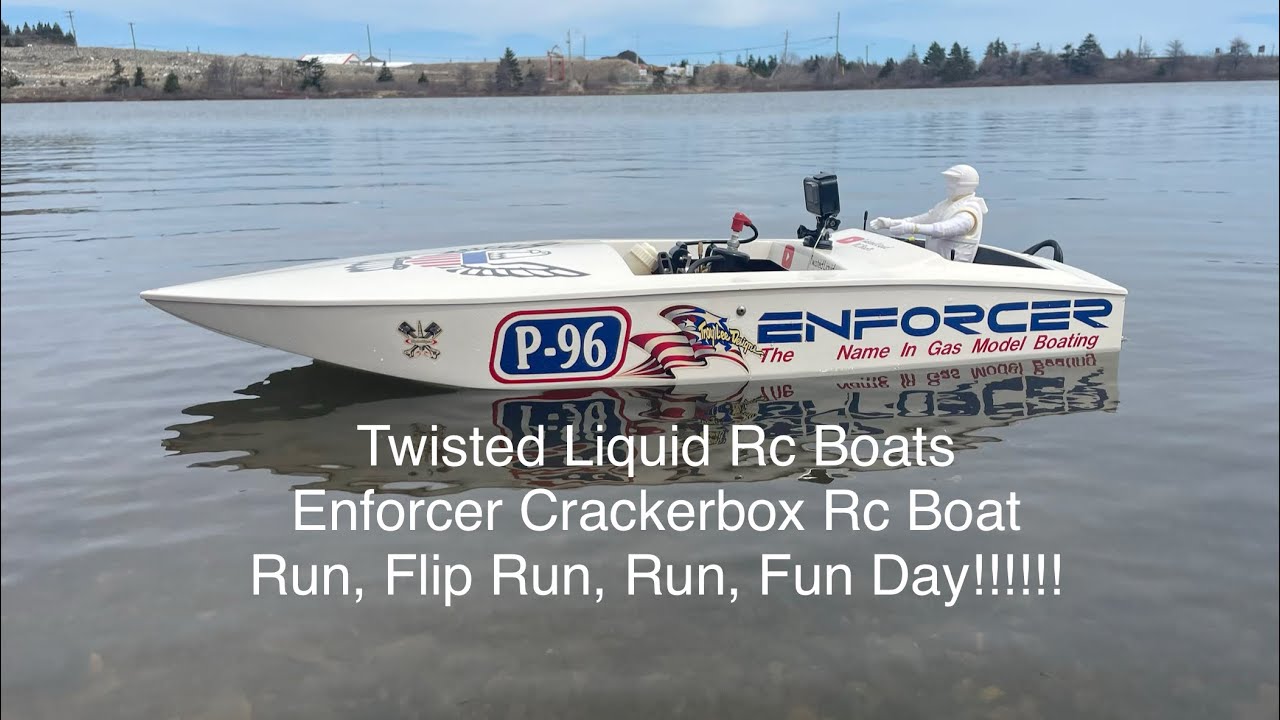 Enforcer Crackerbox Rc Boat, Run, Flip Run, Run, Fun Day
