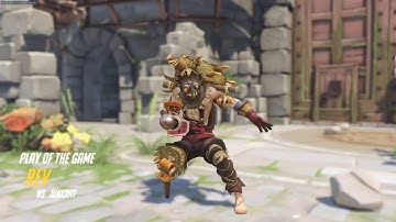 Overwatch Eichenwalde Offense - rEV playing as Junkrat