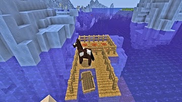 Building An Underwater House Using Magma Blocks & Bedrock (Creative)