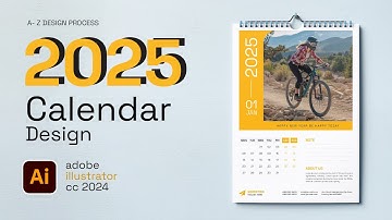 2025 Calendar Design In Adobe Illustrator CC 2024 Full Tutorial /Illustrator Tutorial