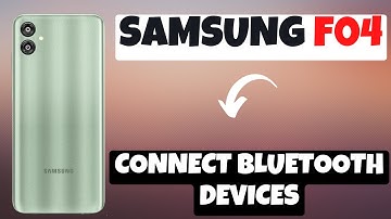 Samsung Galaxy F04 Connect Bluetooth || How to Connect Bluetooth || How to connect other devices