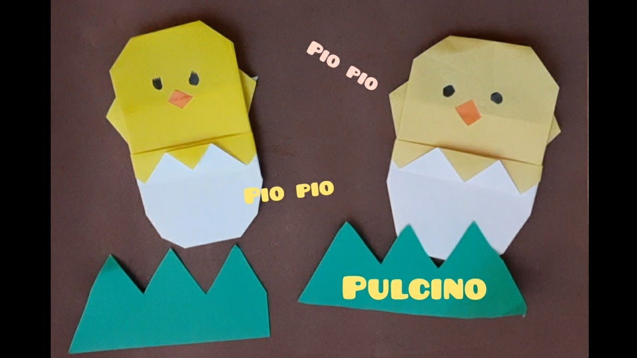 Origami Pasqua Pulcino Nell Uovo 折り紙 ひよこ Easter Chick In A Shell Youtube
