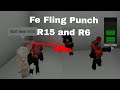 Roblox fe script showcase  fe punch fling r6 and r15  fluxus and hydrogen and delta and arceus x