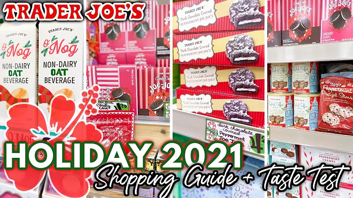 Trader Joe's CHRISTMAS Taste Test | Must Have Items From TRADER JOE'S + Christmas Shopping Guide