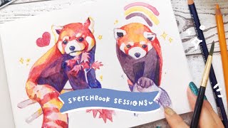 sketchbook sessions 🍁 a mini review of the strathmore 400 series watercolor sketchbook