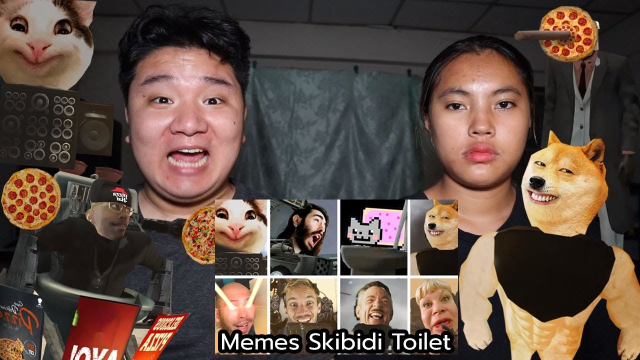 รวมมีมฮาๆ Skibidi Toilet พิซซ่าแซ่บๆมาส่งแล้วจ้า (Skibidi Toilet Memes)