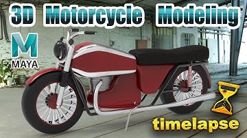 Motorcycle Modeling in Maya | Timelapse