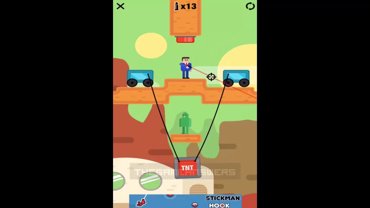 Mr Bullet MISSIONS Level 28. 3 Stars Walkthrough