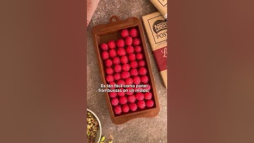Tableta de frambuesas y doble chocolate  - Recetas Nestlé Postres #shorts