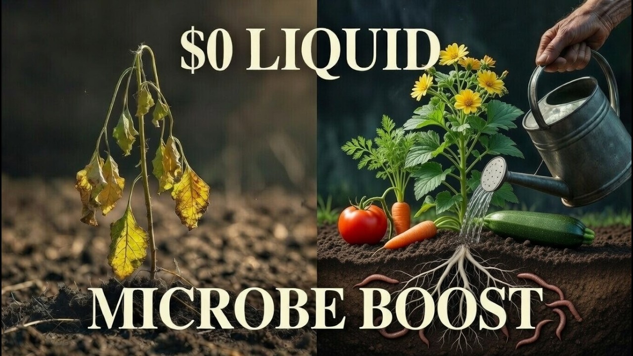 Plants Exploded Even DEAD Plants EXPLODED! Feed These $0 Microbe Liquid to Your Garden ...