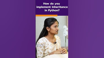 Python Interview Question | How Do You Implement Inheritance? | #shorts #kiransir #pythonmock