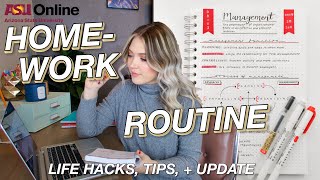 In today's new video i'm showing you my updated daily college homework
routine and life hacks for the spring 2020 semester at arizona state
universi...
