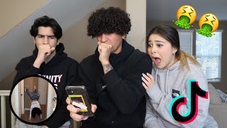 Brother's React To Lil Sisters CRINGE Tik Toks! 😭