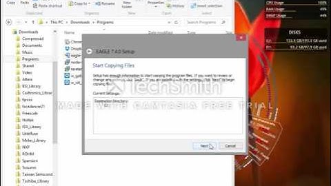 How to install Eagle in windows PC