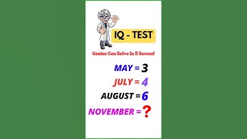 Only Geniuses Can Solve This IQ Puzzle in 5 Seconds! #shorts #brainteaser