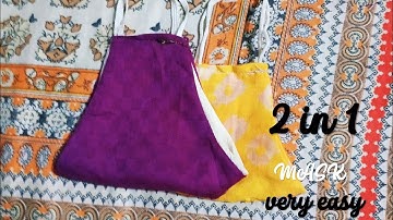 Very Easy New Style Pattern Mask/ Face Mask - How to Make Face Mask At Home - Dye Mask