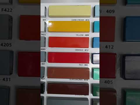 Bảng Màu Sơn Vàng Kem - Bảng màu Sơn mạ Kẽm 2k Galant (Urai paint) 2022 / Sơn hai thành phần