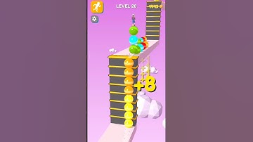 Stack Rider Gameplay Walkthrough Level 20 #shorts #nishaalsgamingworld #stackrider