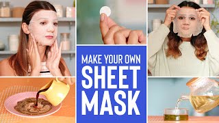 Make these AMAZING SHEET MASKS for EVERY SKIN CONCERN   | DIY SHEET MASKS for glowing, smooth skin!