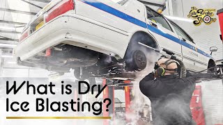 Dry Ice Blasting car cleaning  next level chassis detailing // 4k