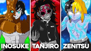 WHAT IF The Main Trio TURNED Into Demons? (Inosuke, Zenitsu, Tanjiro)