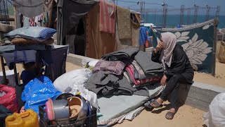 Palestinians fleeing Rafah seek sanctuary in Deir al-Balah in central Gaza Strip