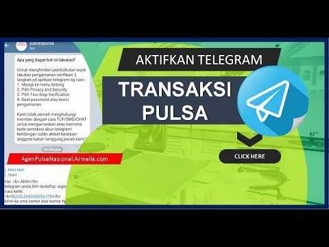 Cara Transaksi Menggunakan Aplikasi Telegram. 