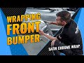 Lesson 7. Front bumper wrapping with satin chrome wrap