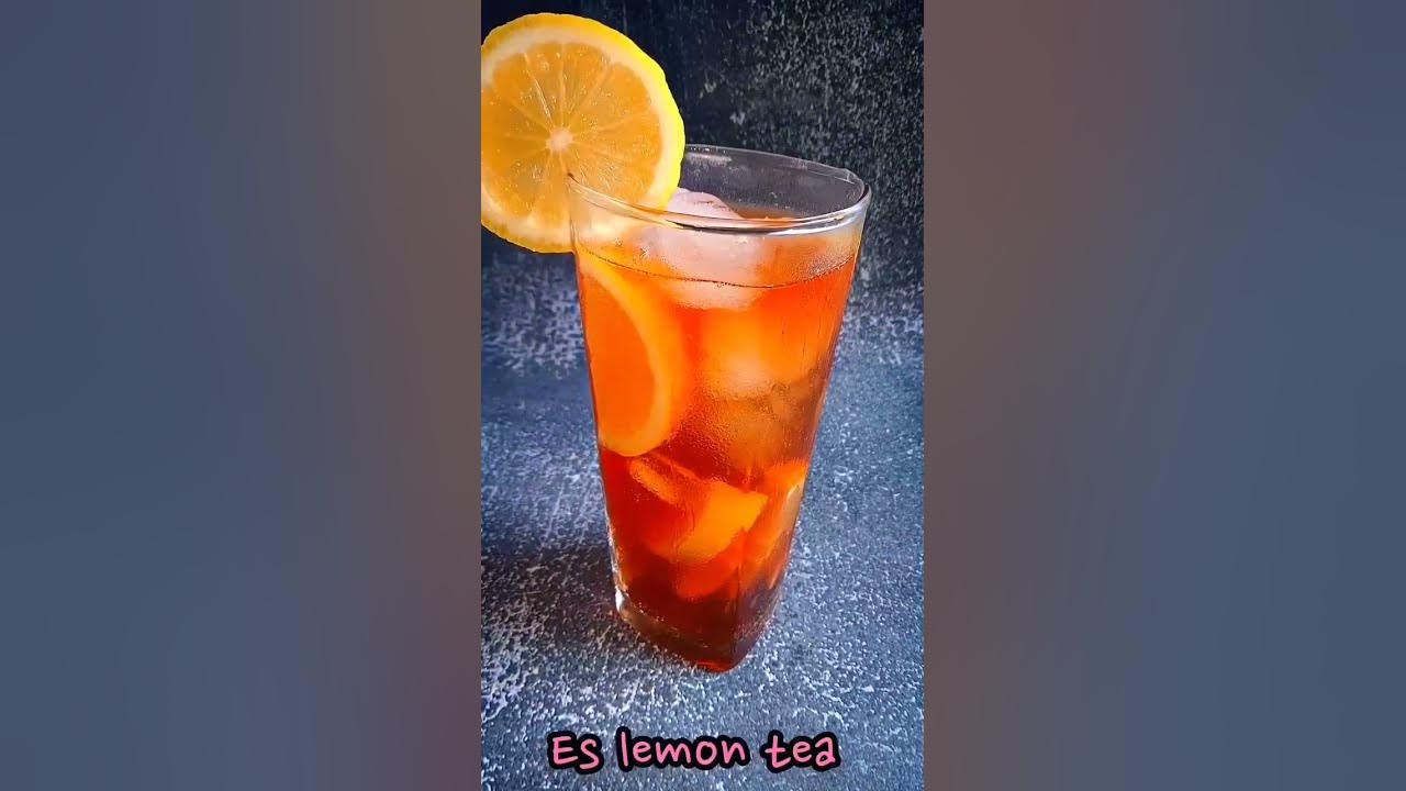 saya membuat es lemon tea yang enak ‼️