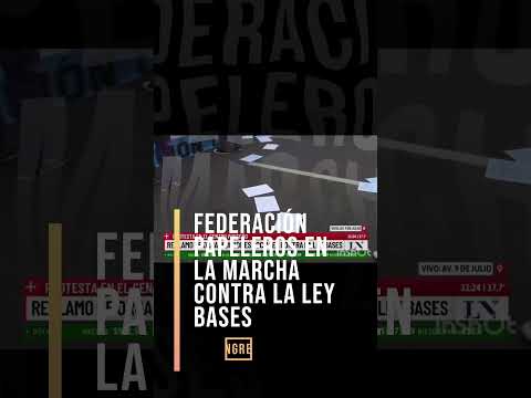 Marcha en repudio a la Ley Bases