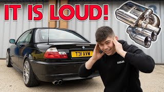 FITTING AN *INSANE* VALVED EXHAUST TO THE BUDGET BMW E46!