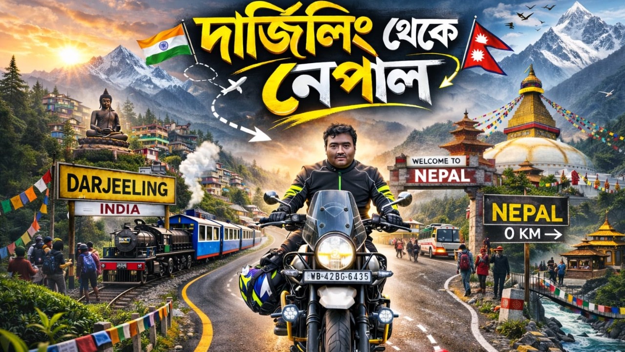 দার্জিলিং থেকে নেপাল | Darjeeling to Nepal by Road | Ride With Tanmay